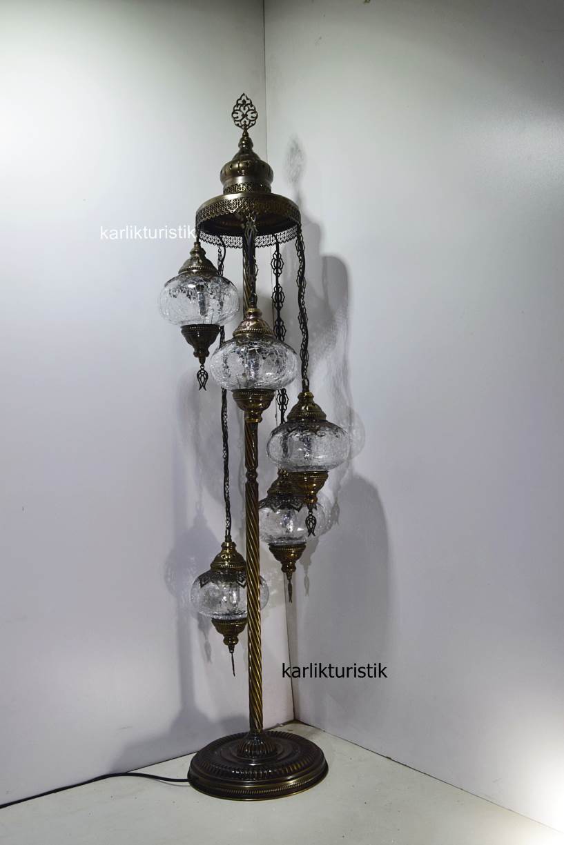 Osmanlı Lambader,otantik Ayaklı Lamba Şefaf Dekoratif104