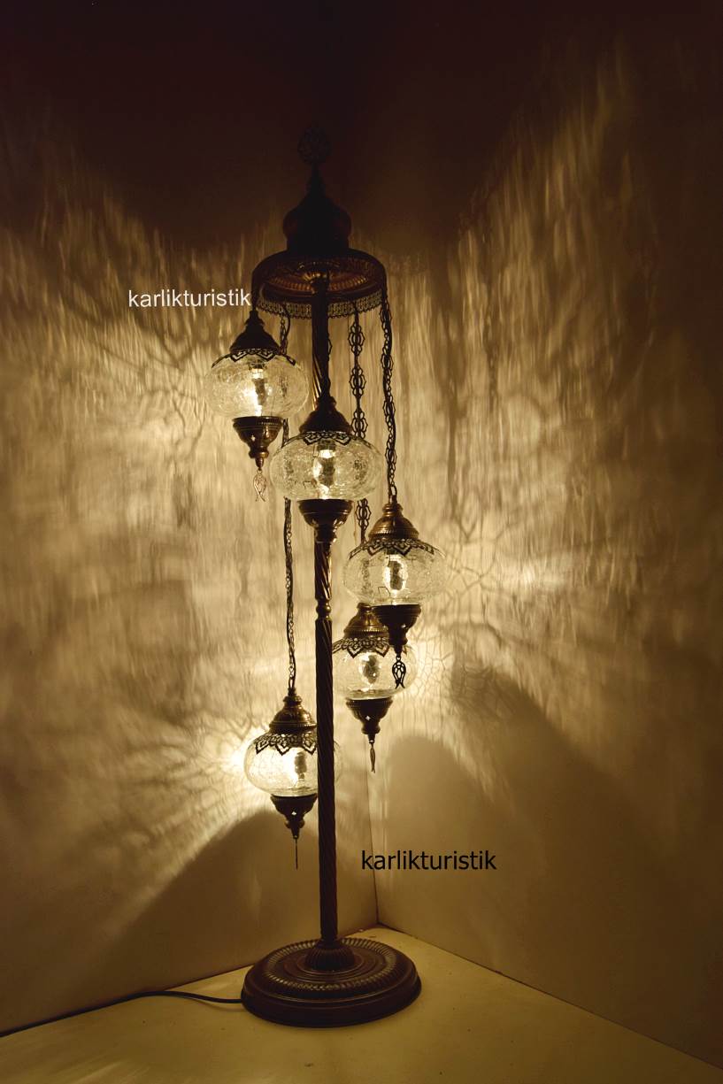 Osmanlı Lambader,otantik Ayaklı Lamba Şefaf Dekoratif105