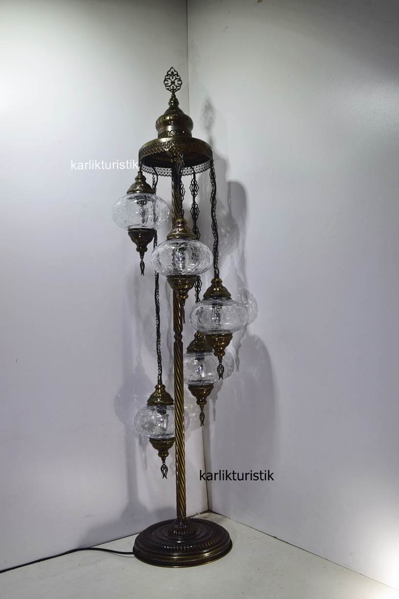 Osmanlı Lambader,otantik Ayaklı Lamba Şefaf Dekoratif106