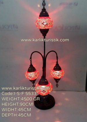 Mozaik Lamba Dekoratif Lambader 3+1 oltalı -I-S-F-5533