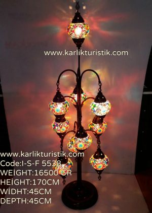 Mozaik Lamba Dekoratif Lambader 12+1  oltalı -I-S-F-5538