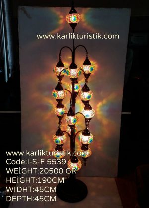 Mozaik Lamba Dekoratif Lambader 15+1  oltalı -I-S-F-5539